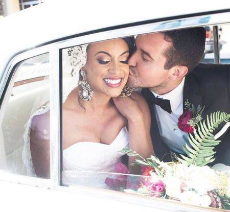 wedding photo of liana brakcett